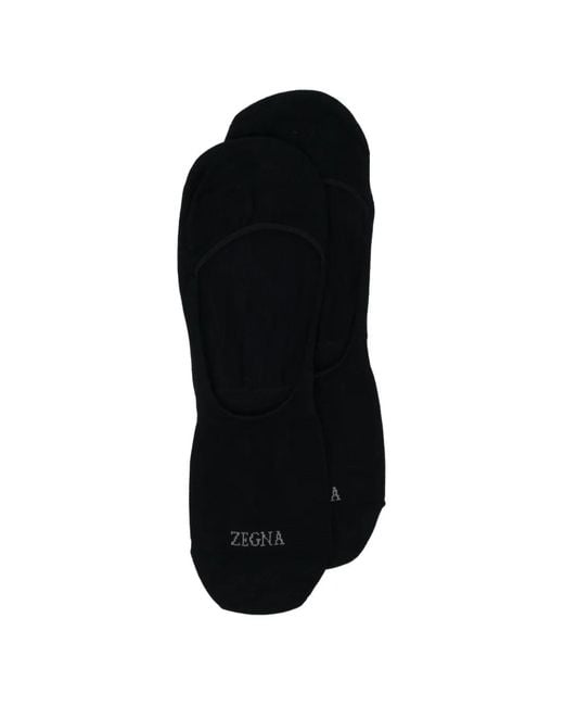 Zegna Black Freshness Socks for men