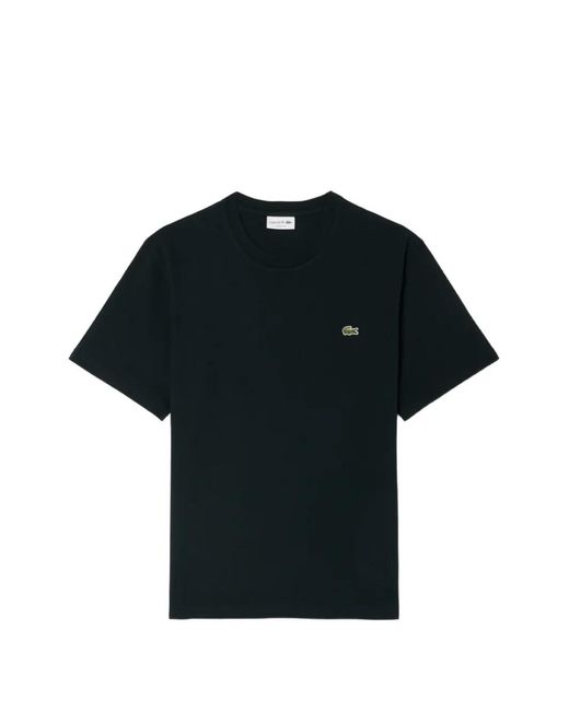 Lacoste Black Cotton T-Shirt for men