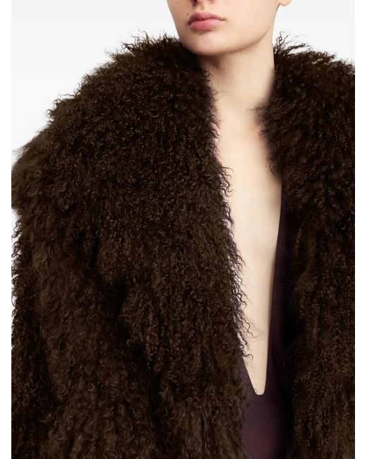 16Arlington Black Maryam Shearling Jacket