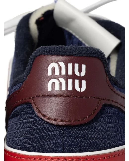 Baskets Gymnasium Miu Miu en coloris Blue