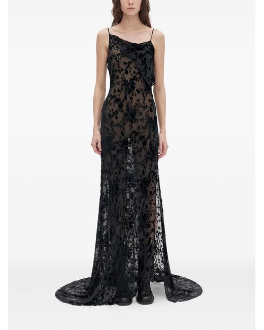 Ann Demeulemeester Black Aaricia Bias Slip Gown