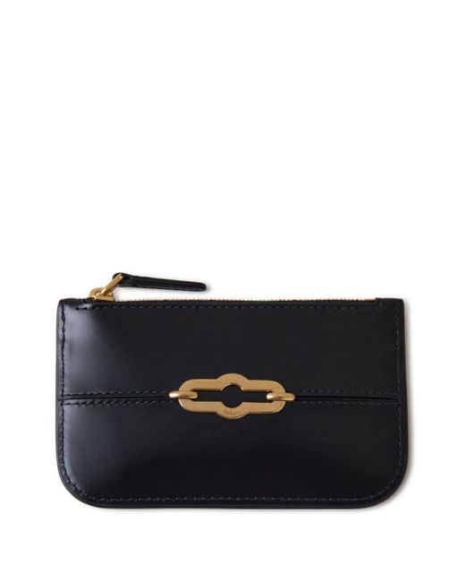 Mulberry Black Pimlico Zipped Leather Coin Pouch