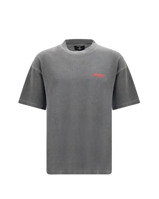 Represent Gray Logo-Print T-Shirt for men
