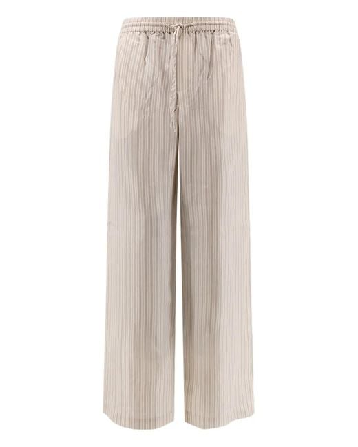 Rohe Natural Striped Trousers