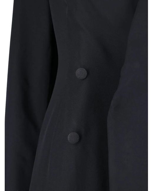 Maison Margiela Black V-Neck Maxi Dress
