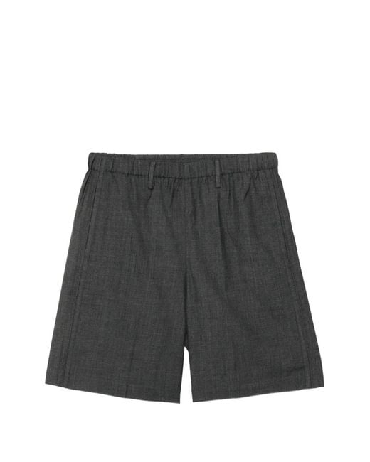 JNBY Gray Twill-Weave Tailored Shorts