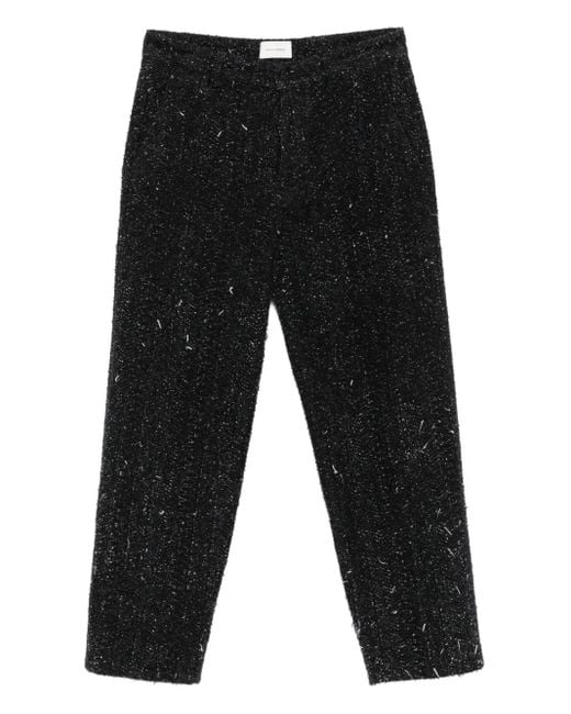 Craig Green Black Straight-Leg Bouclé Trousers for men