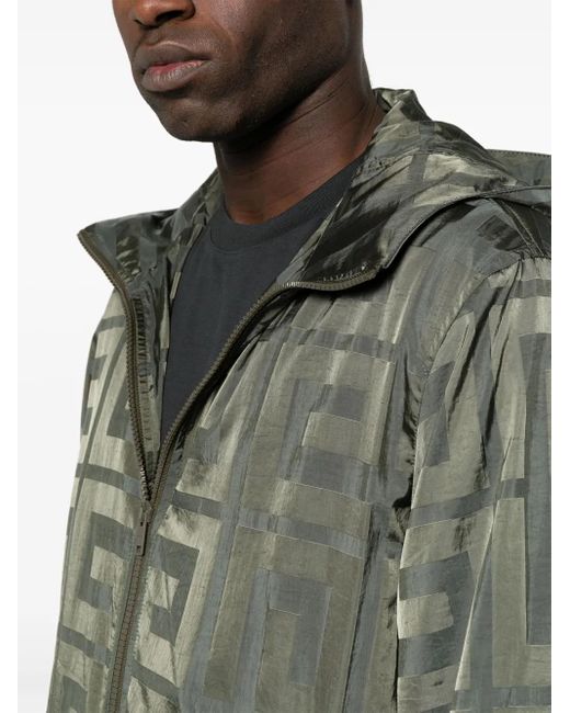 Givenchy Green 4G Windbreaker Jacket for men