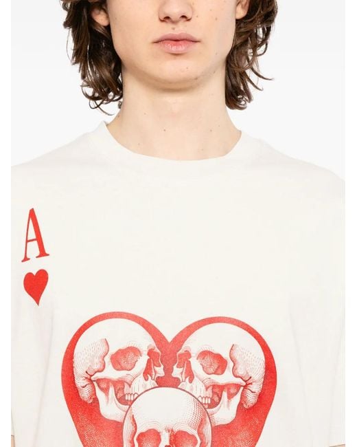 Melt White Printed T-Shirt for men