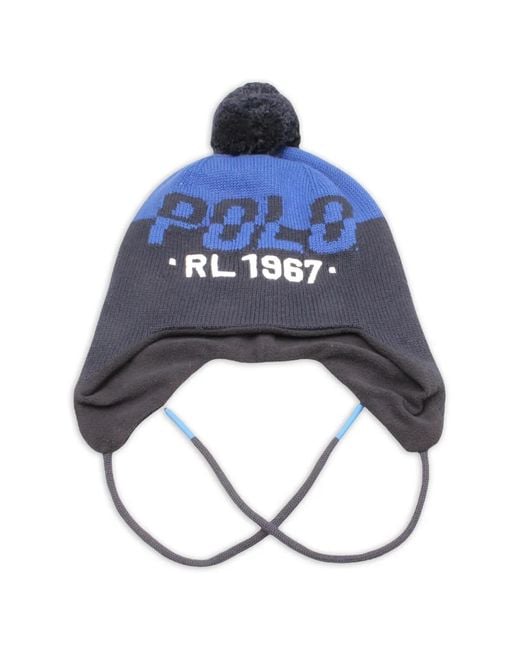 Polo Ralph Lauren Blue Bonnet À Pompon for men