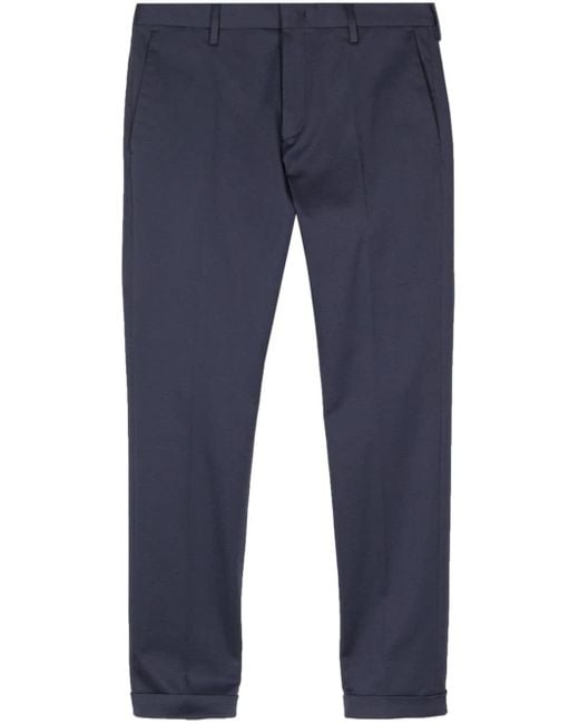 Paul Smith Blue Slim-cut Organic Cotton Chino Trousers for men
