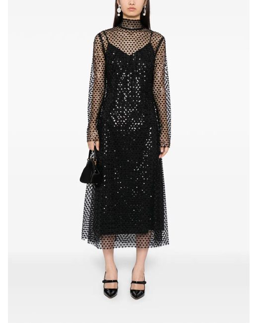 Macgraw Black Perception Maxi Dress
