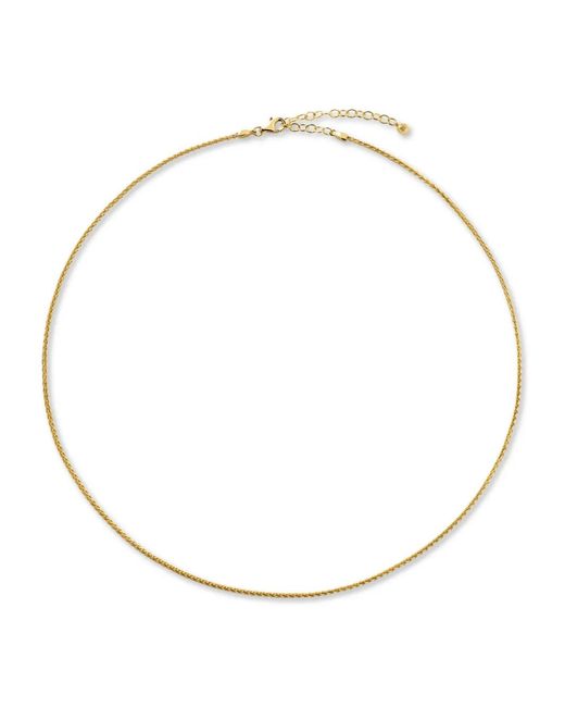Monica Vinader White Wheat-Chain Necklace