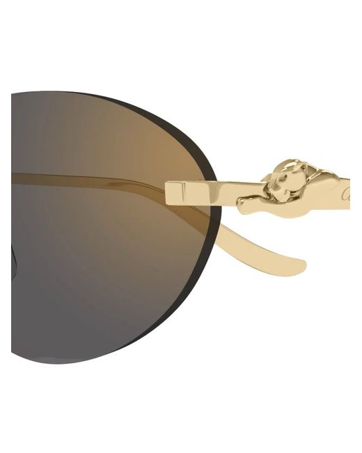 Cartier Gray Panthère Sunglasses