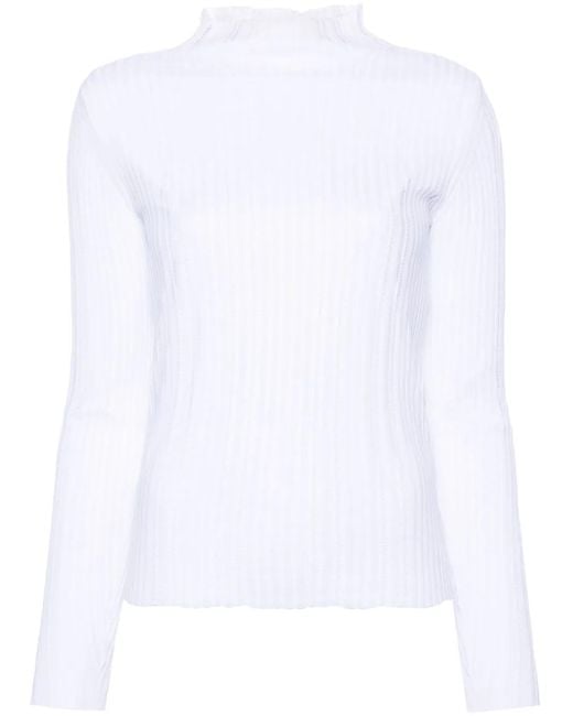 Roberto Collina White Cotton Sweater