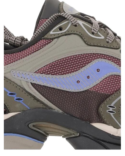 メンズ Saucony Low-top Leather Sneakers Brown