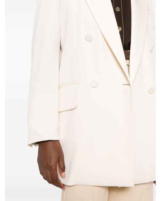 Max Mara White Doppelreihiger Blazer