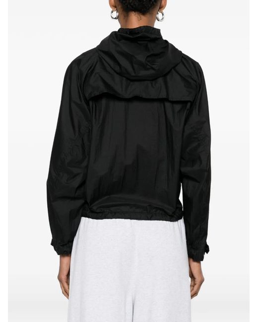 Aspesi Black Manteau À Capuche