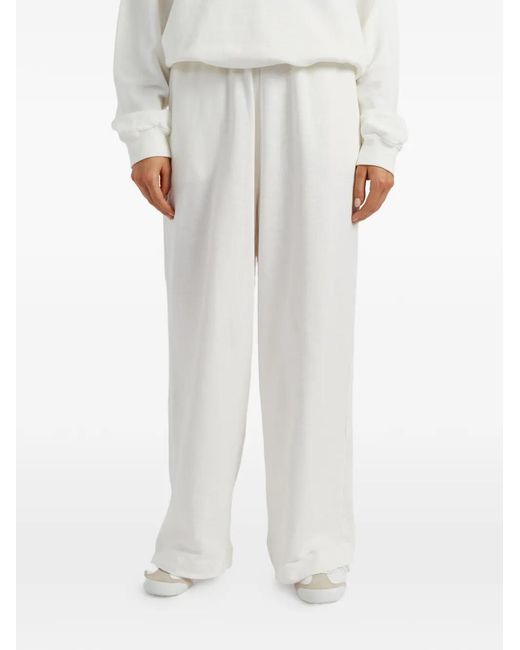 Chinti & Parker White X Peanuts Printed Wide-Leg Track Pants