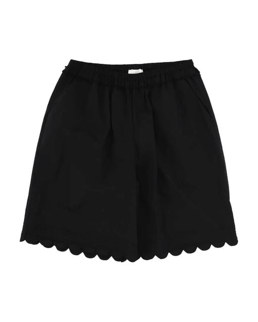 THE GARMENT Black Poplin Shorts