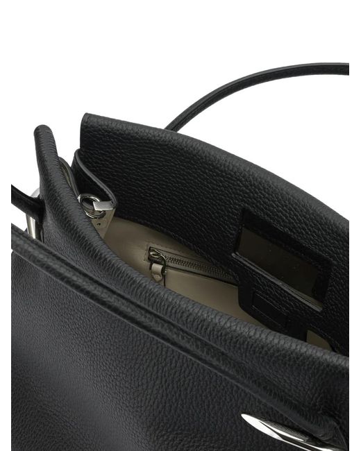 Givenchy Black Large Pinch Leather Tote Bag