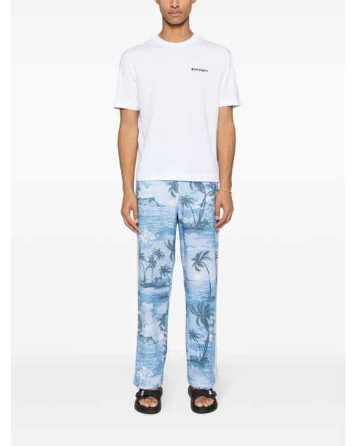 Palm Angels Black Set Of Three Embroidered Tees for men