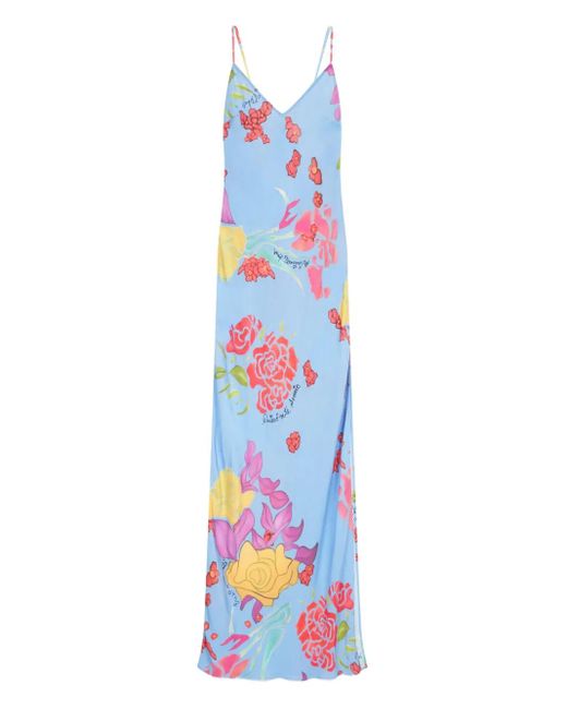 Donde Esteban White Cielo Slip Dress