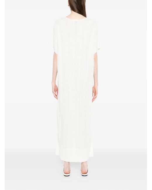 N.Peal Cashmere White Waverly Dress