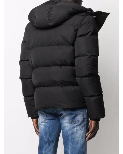 DSquared² Black Nylon Down Jacket for men