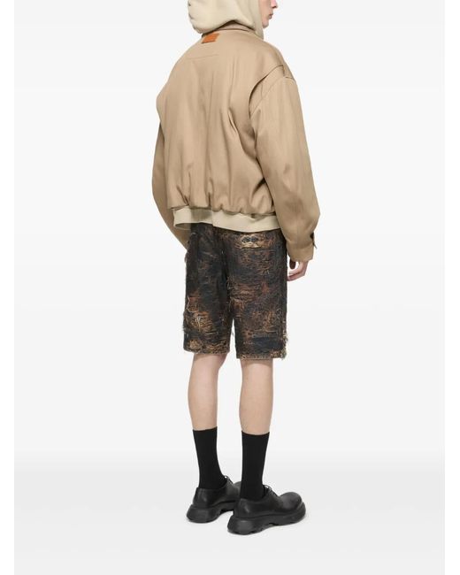 Acne Shorts Met Monogram in het Gray voor heren