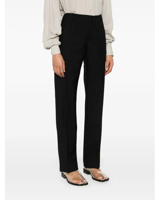 KENZO Black Virgin Wool Trousers