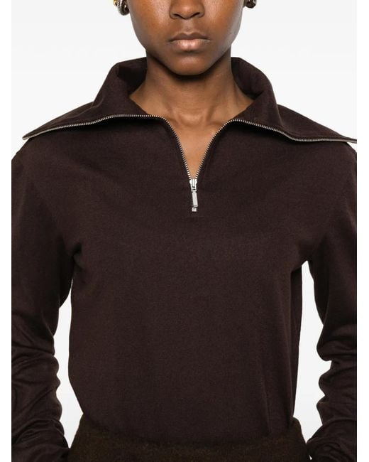 Entire studios Purple Half-Zip Sweatshirt