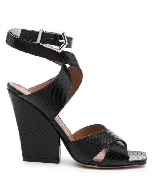 Sandalias Arizona con tacón de 100 mm Paris Texas de color Black