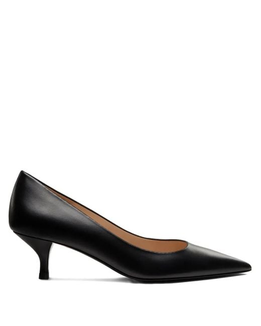 Stuart Weitzman Black 50Mm Power Pointed-Toe Pumps
