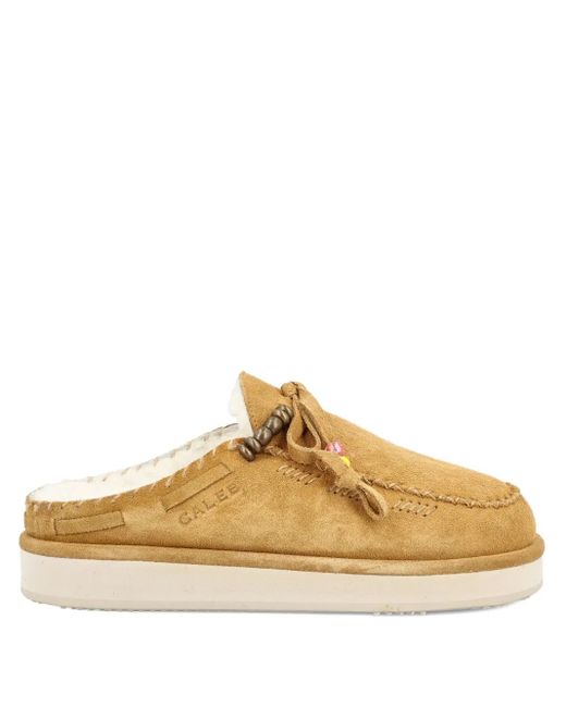 CALEB PARIS Metallic Embroidery Mules