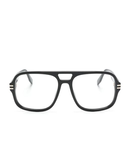 Marc Jacobs Black Pilot-Frame Glasses for men