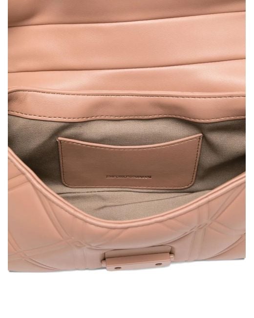 Emporio Armani Pink Medium Leather Shoulder Bag