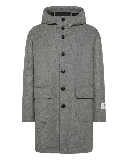 Peuterey Gray Cossey Gpy Hooded Coat for men