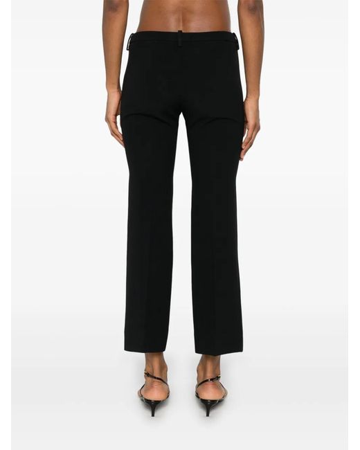 Ermanno Scervino Black Straight-Leg Trousers