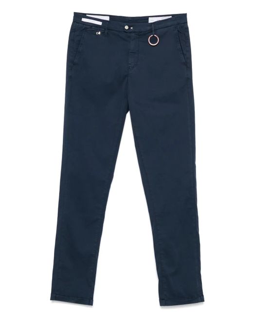メンズ Sartoria Tramarossa ロゴパッチ パンツ Blue