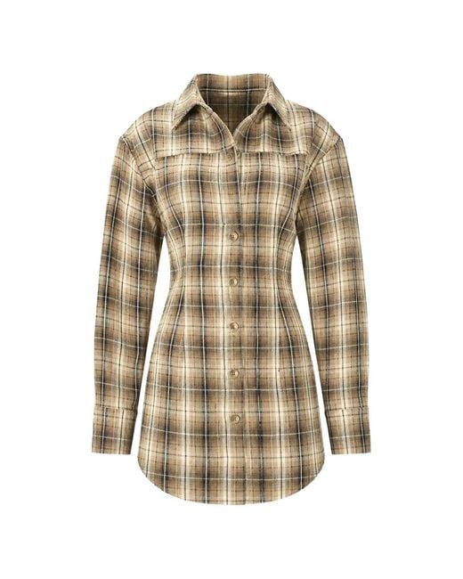 One Teaspoon Natural Drifters Check-Pattern Shirt