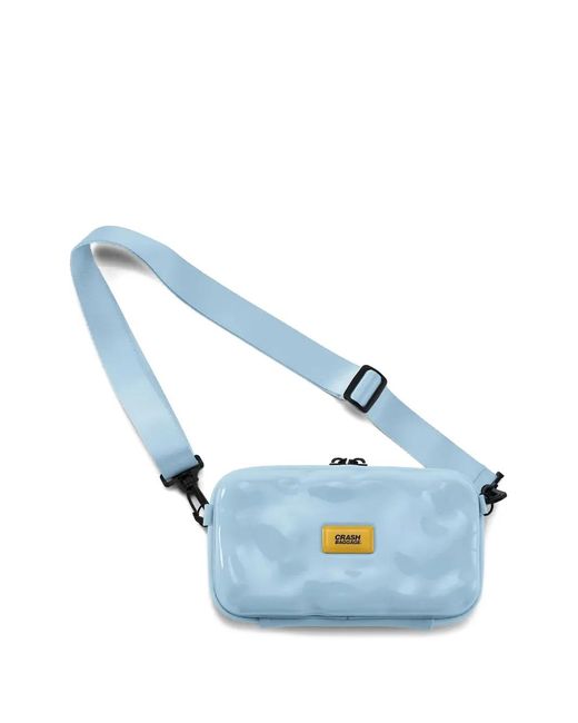 Crash Baggage Blue Mini Icon Hard-Case Clutch Bag