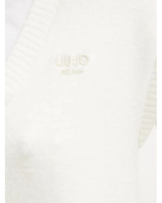 Liu Jo White V-Neck Vest