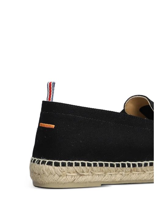 Castaner Black Joel Braided-Sole Espadrilles for men