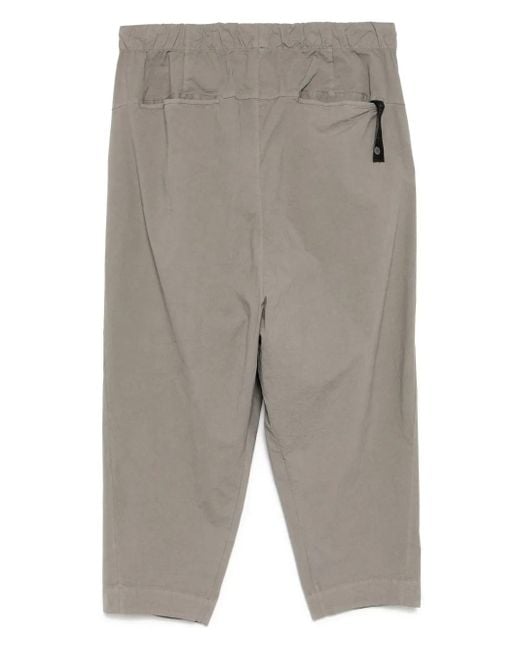 Transit Gray Drawstring Tapered Trousers for men