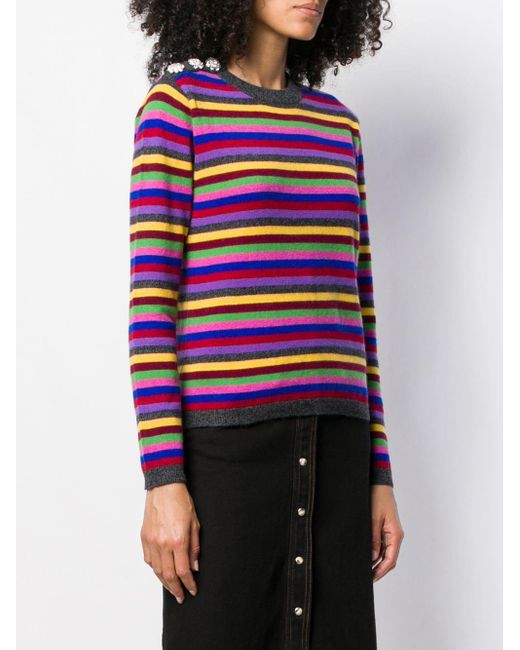 ganni stripe jumper