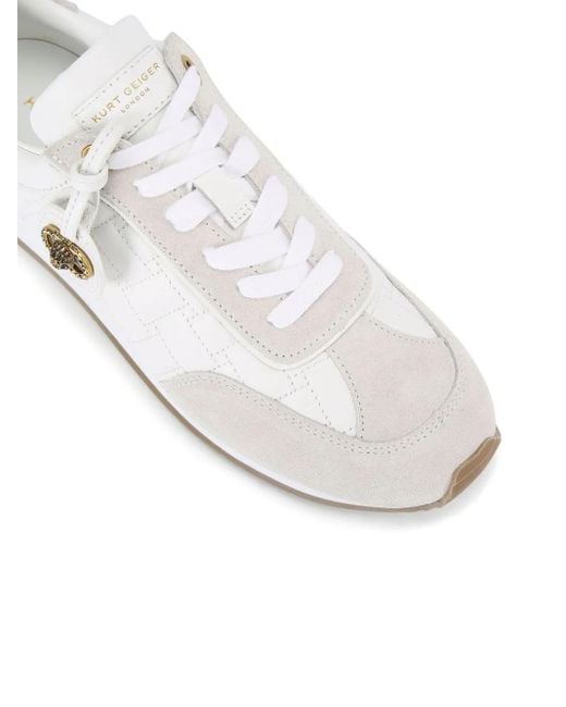 Kurt Geiger White Chelsea Tag Sneakers
