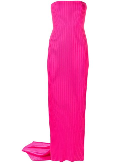 Solace London Pink Harlee Strapless Gown