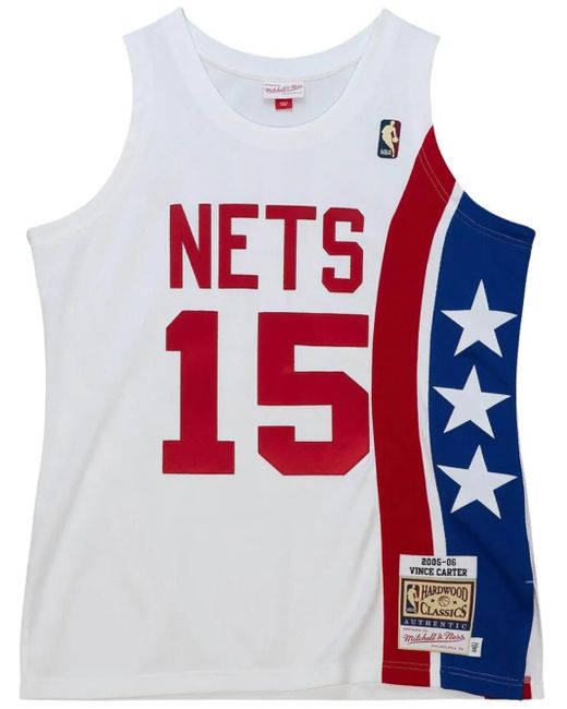 メンズ Mitchell & Ness Nba New Jersey Nets 2005 Vince Carter トップ Red