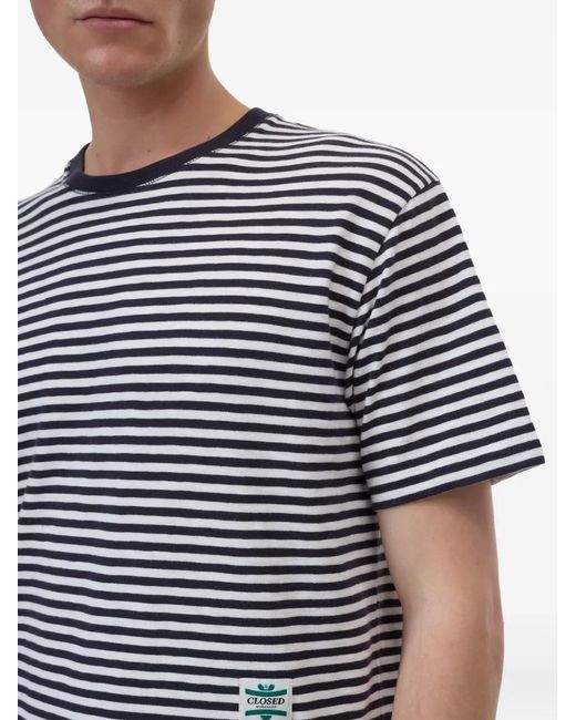 Closed Blue Striped T-Shirt for men